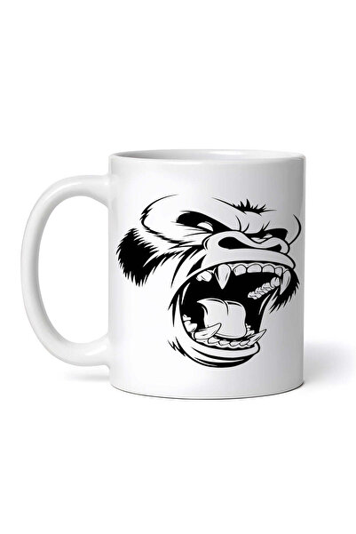 OEM Cană albă personalizată, Godzilla King Kong, INOVATIX®. 330 ml