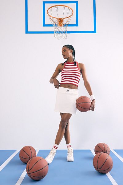 DeFacto Defactofit Nba Los Angeles Lakers Mini Skirt with Inner Leggings E2785Ax25Sm