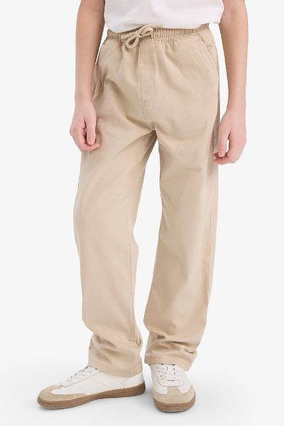 DeFacto Boy's Straight Leg Basic Straight Gabardine Trousers D5859A825Sm