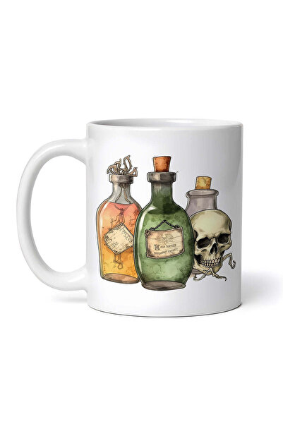 OEM Εξατομικευμένη λευκή κούπα, μπουκάλια Halloween Magic Potion, INOVATIX®. ...