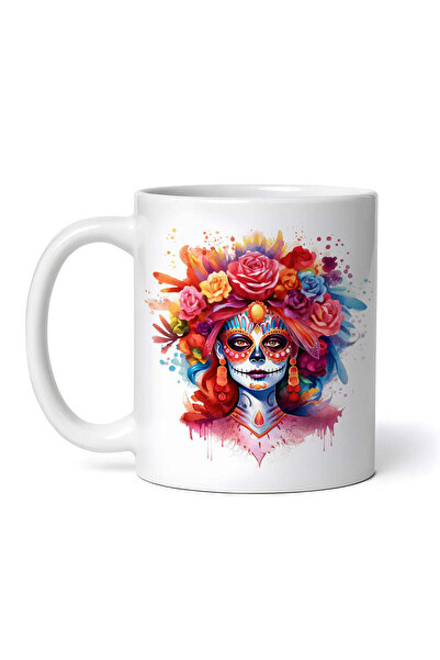 OEM Εξατομικευμένη λευκή κούπα, Day of the Dead Chan, INOVATIX®. 330ml