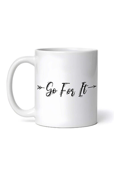 OEM Εξατομικευμένη λευκή κούπα, Go For It, INOVATIX®. 330 ml