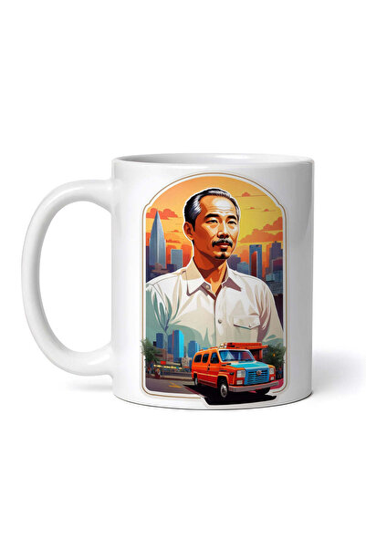 OEM Cană albă personalizată, Ho Chi Minh, INOVATIX®. 330 ml