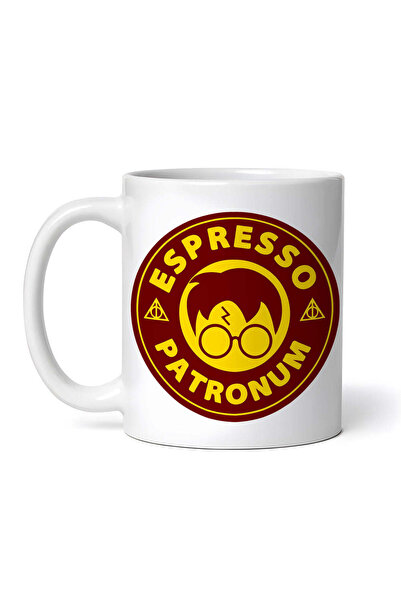 OEM Cană albă personalizată, Harry Potter Espresso Patronum, INOVATIX®. 330 ml