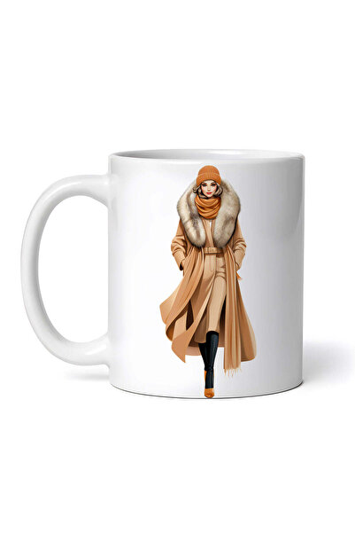 OEM Εξατομικευμένη λευκή κούπα, Γυναικεία χειμερινά ρούχα Classic, INOVATIX®....