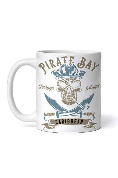 OEM Εξατομικευμένη λευκή κούπα, Pirate Bay Tortuga Island Caribbean, INOVATIX...