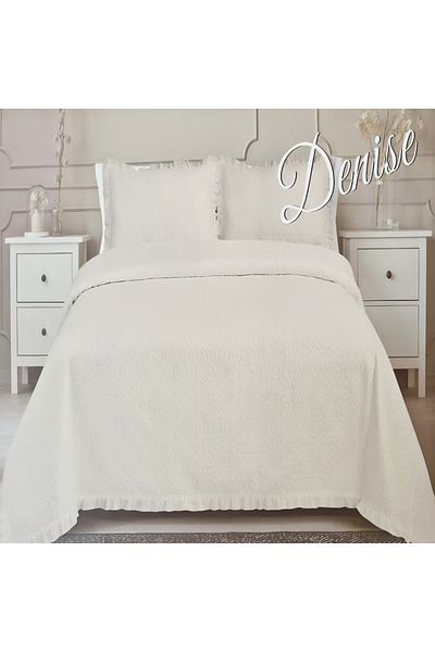 Preziosa Set of duvet cover and 2 cream pillowcases 260x260 cm + 2 pillowcases 52x82 cm, Denise Preziosa Home