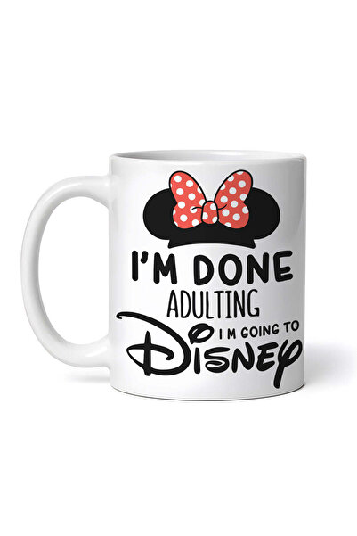 OEM Εξατομικευμένη λευκή κούπα, Τελείωσα με την Μίνι, πάω στη Disney, INOVATI...