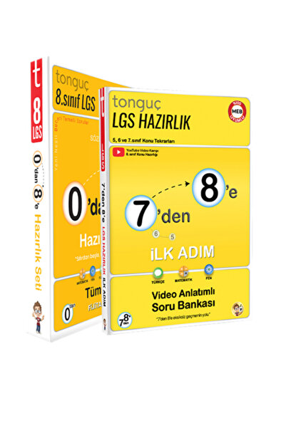 Tonguç Yayınları 7'den 8'e LGS Hazırlık İlk Adım Seti