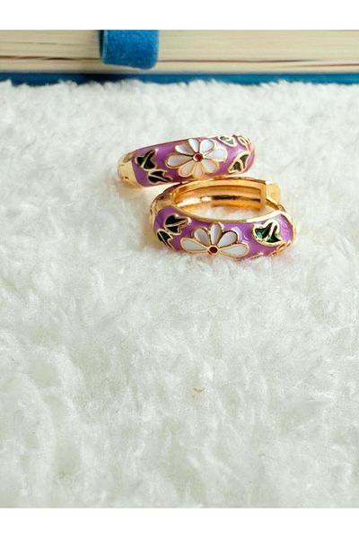 XUPING JEWELRY Vintage Mined Purple, Flowers Earrings