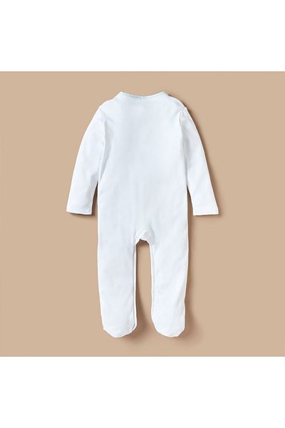 giggles Textured Closed Feet Sleepsuit With Snap Button Closure