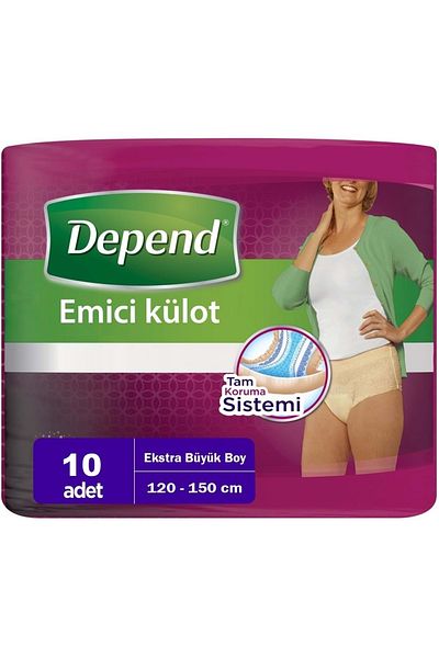 Depend Absorbent Panties Maternity Pad XL - Extra Large - Women (10 Pcs) Bladder Pad Women Extra (10 Pcs)