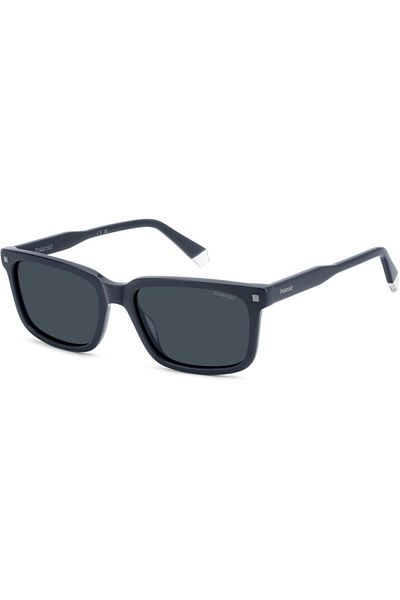 Polaroid Ochelari de soare polarizați pentru bărbați Polaroid PLD 4174/S/X PJP/C3, Plastic, Albastru, 55 mm