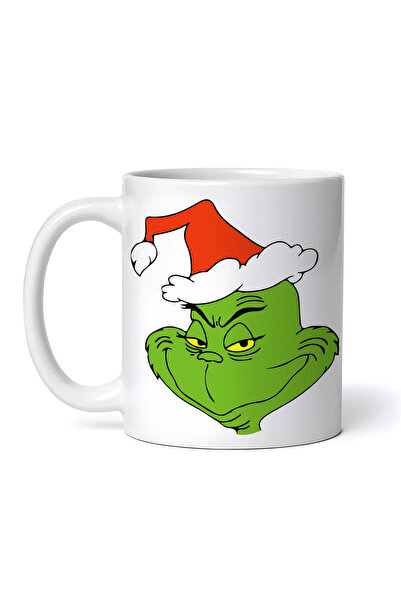 OEM Cană albă personalizată, Grinch te privește cu dezinteres, INOVATIX®. 330ml