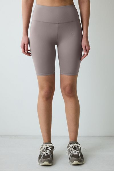 Penti Nerzfarbene, glatte, kurze Biker-Radler-Leggings mit hoher Taille