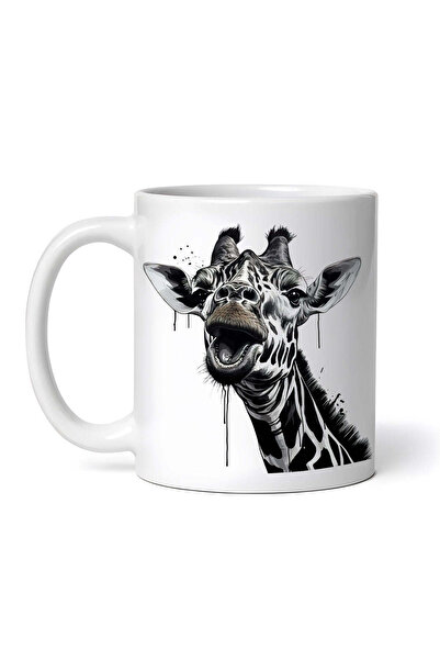 OEM Cană albă personalizată, Girafă de Halloween, INOVATIX®. 330 ml