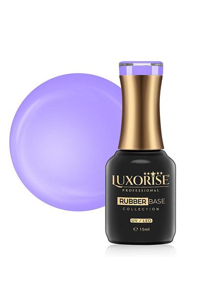 LUXORISE Bază de cauciuc Colecția Pastel LUXORISE - Lavandă înstelată 15ml