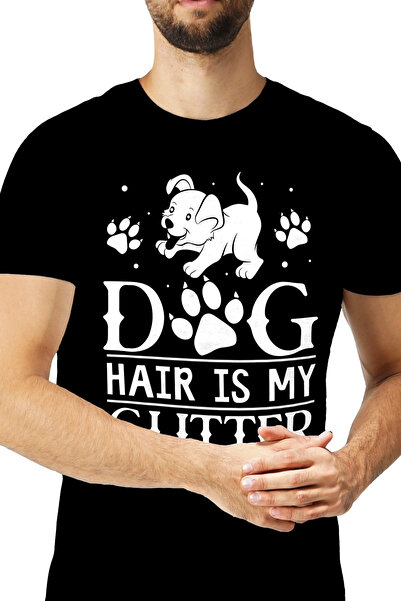 StoryGift Romania Tricou Barbati Cu Un Catel, Labute Si Mesajul "dog Hair Is ...