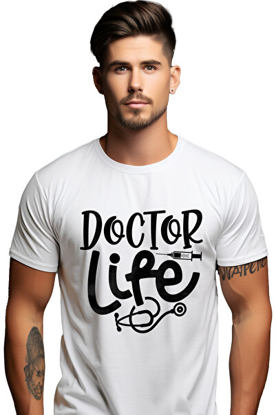 StoryGift Romania Tricou Barbati Cu O Seringa Si Textul In Engleza "doctor Li...