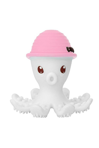 Mombella Silicone Gingival Ring, - Pink Octopus