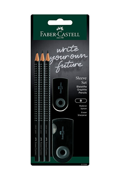 Faber Castell مجموعة أقلام رصاص مكتبية باللون الأسود، 3 عبوات من أقلام الرصاص...