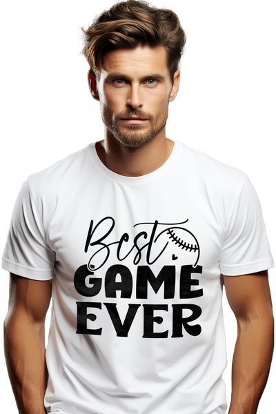 StoryGift Romania Tricou Barbati Cu Minge De Baseball Si Mesajul "best Game E...