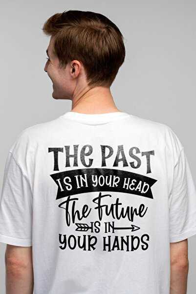 StoryGift Romania Tricou Barbati Cu Mesajul "trecutul E In Capul Tau, Viitoru...