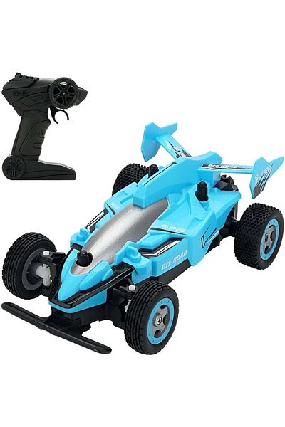 Velixo Mașină telecomandă off-road, cursă de viteză, copii, controler de 2,4 GHz, reîncărcabilă, anvelope durabile, 19x12x9 cm