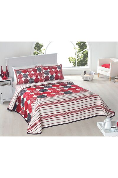 NEEA HOME Belinda 3 Piece Bedspread Set |   260X260 Double |   Jacquard Weaving |   60% Cotton 40% Polyester