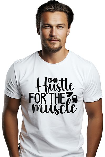 StoryGift Romania Men's T-shirt with a message that urges you to work for your muscles - gym training with i STG