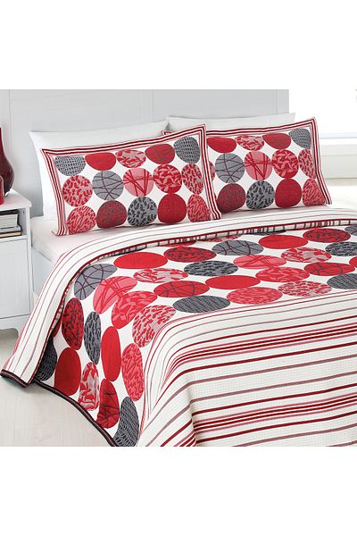 NEEA HOME Belinda 3 Piece Bedspread Set |   260X260 Double |   Jacquard Weaving |   60% Cotton 40% Polyester