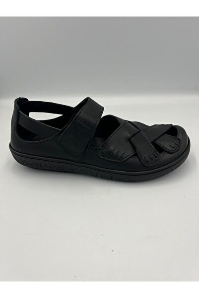 Mammamia Women's Daily Summer Orthopedic Leather Semi-Sandal Shoes