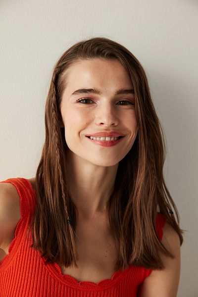 Penti Knitwear Red Top - Edge Detail