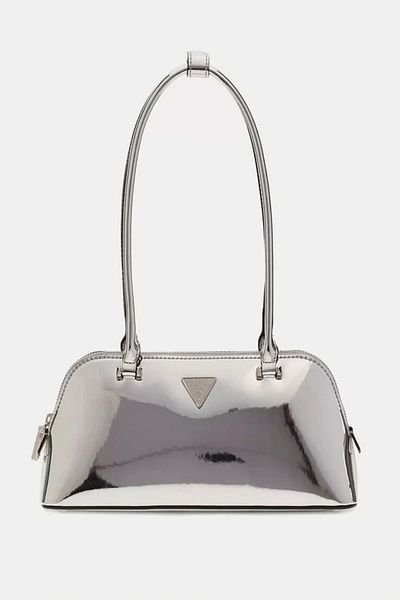 Guess Arnela Shoulder Satchel Women's Gray Shoulder Bag Hwmy9496080-Sıl