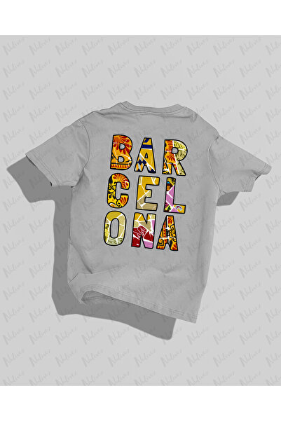 Nulivez تي شيرت مطبوع عالي الجودة للجنسين بتصميم برشلونة