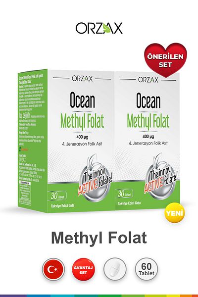 Ocean Methyl Folat 30 Tablets (2 Pieces)