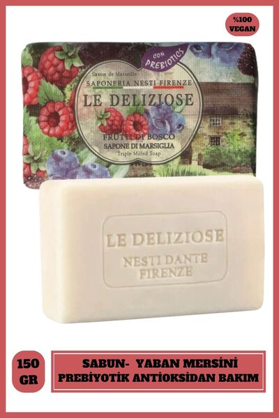 Nesti Dante Le Deliziose Fruit Di Bosco Katı Sabun 150g | Prebiyotik, Antioks...