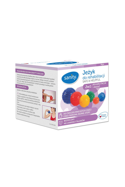 sanity Minge Sanity Safe & Helpful, 2 in 1, pentru reabilitare si masaj, 8 cm, tip arici