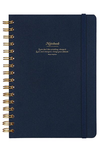 Bruno Visconti Spiralli Sert Kapak Not Defteri Canvas A5 100 Gram 160 Sayfa L...