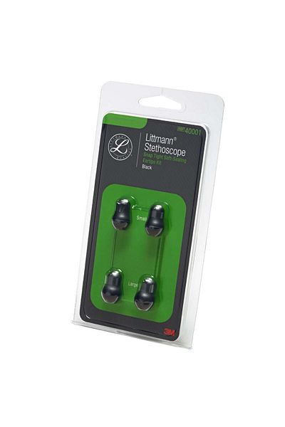 Littmann Set of 4 ear tips for Littmann stethoscopes, large and small, soft