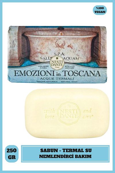 Nesti Dante Emozioni in Toscana - 250g Moisturizing and Mineral Water Soap