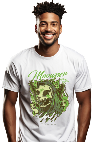 StoryGift Romania Tricou Barbati Cu Craniu Schelete Motan Pisica Monstru Din ...