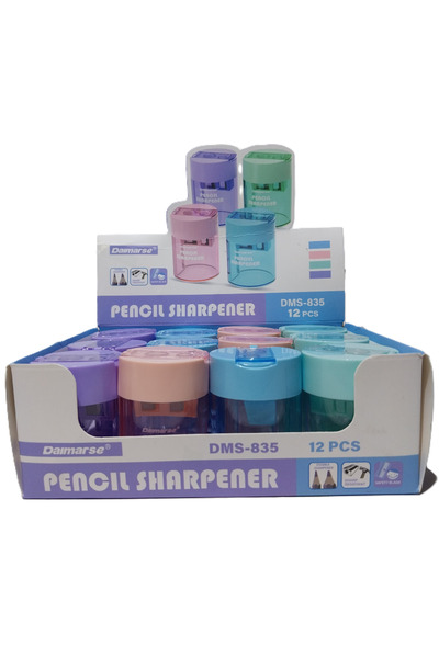 Bafix Pencil Sharpener Double Chamber Daimarse Dms-835 (Pack of 12)