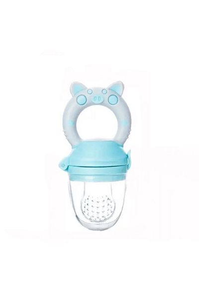 Empria Recipient hranire bebelus, mini suzeta silicon diversificare alimente, 3 - 6 luni, Bleu
