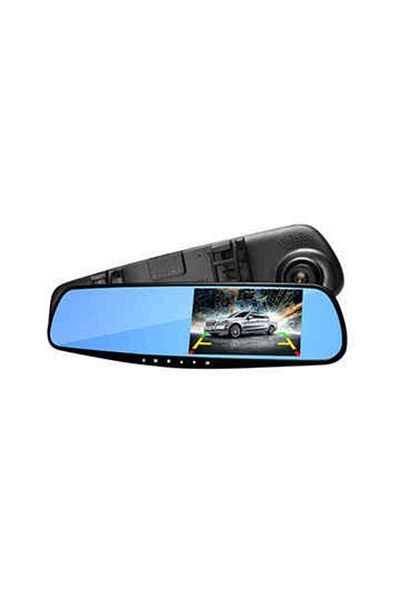 MACVI Macvi® Car Mirror DVR with Dual Camera, Micro SD Slot, Rear View Camera, Full HD