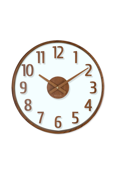 Regal 0638 A2 Opal Wall Clock |   Walnut
