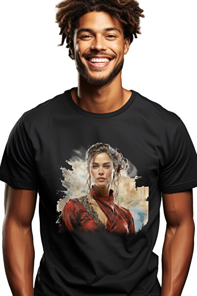StoryGift Romania Tricou Barbati Cu Game Of Thrones, Cersei Lannister, Fantas...