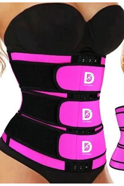 Dee-Trimmer Dee Trimmer Claire Triple Strap Waist Cincher Trimmer Belt Slim Body Sweat Wrap