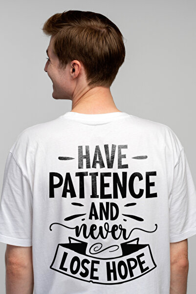 StoryGift Romania Tricou Barbati Cu Textul "ai Rabdare Si Nu Iti Pierde Spera...