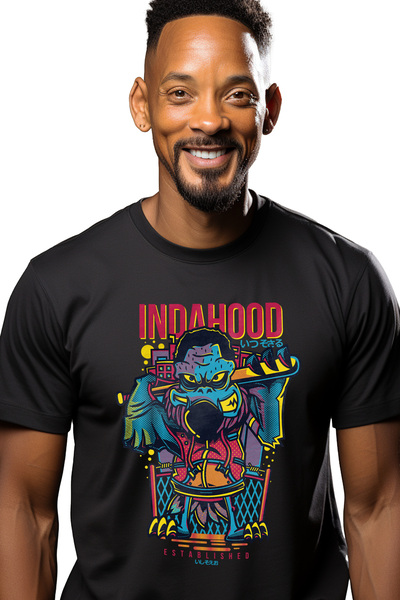 StoryGift Romania Tricou Barbati Cu Pasare Bizara Cu Bata De Baseball In Cart...